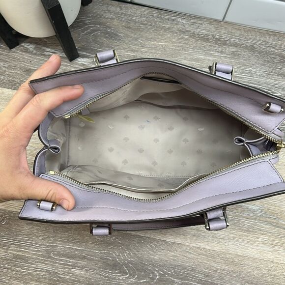 *2956 Kate Spade purple satchel 237792956 - Picture 3 of 14